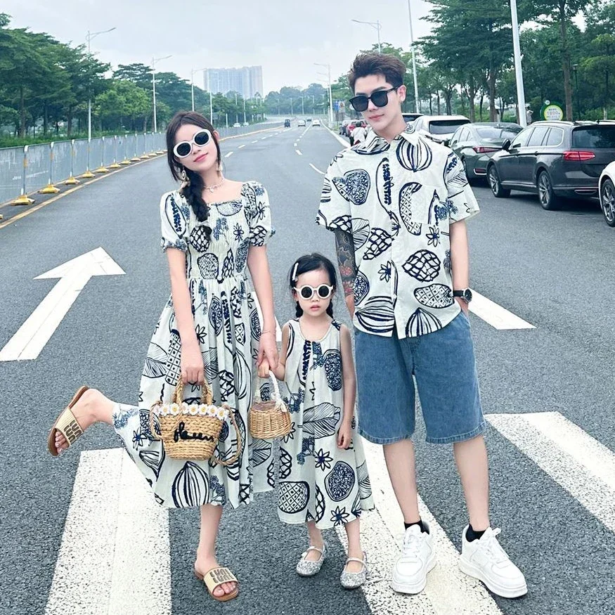 Plant Parental - Women Smock Dresses Korean Sister Family