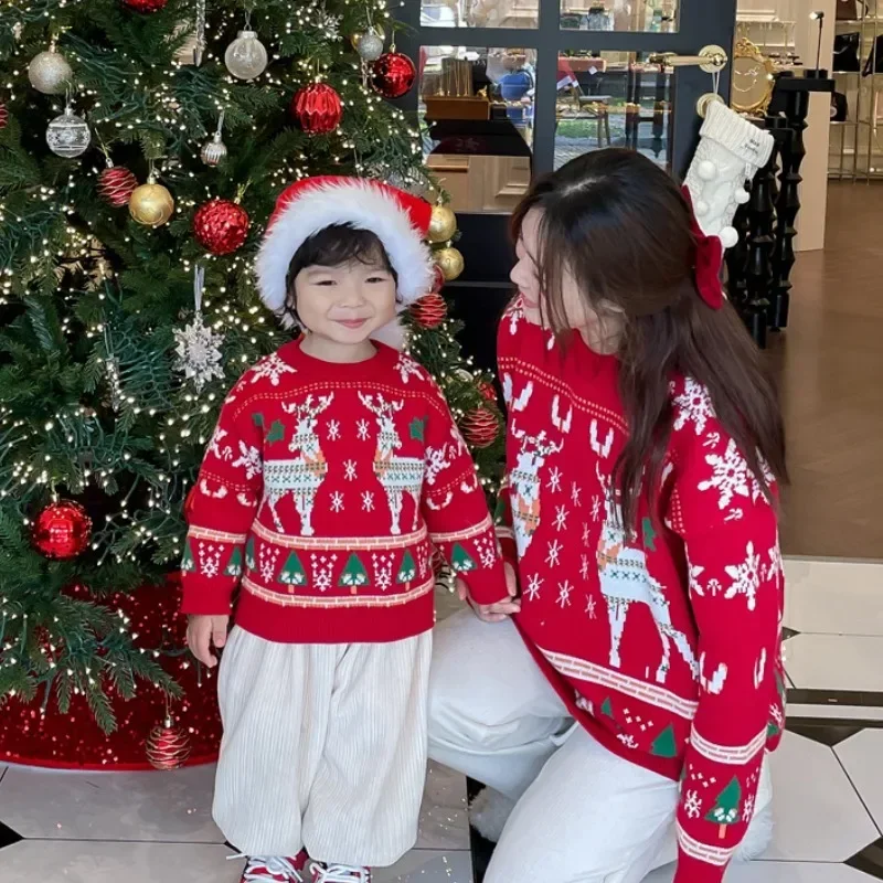 Plant Parental - Family Matching Christmas Reindeer Tree Sweater