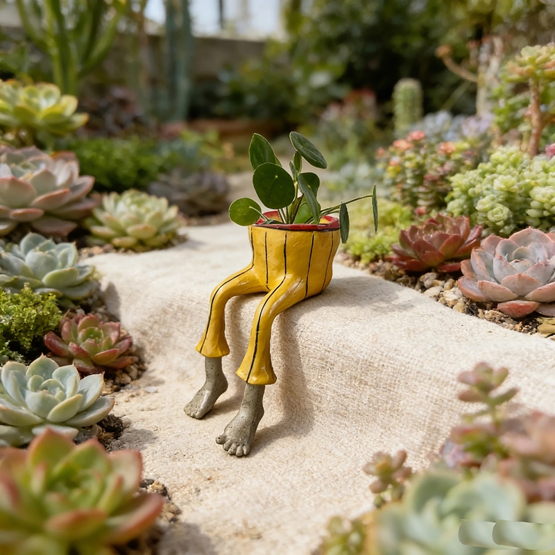Whimsical Resin Leggy Planter  - огляд і ціна Plant Parental