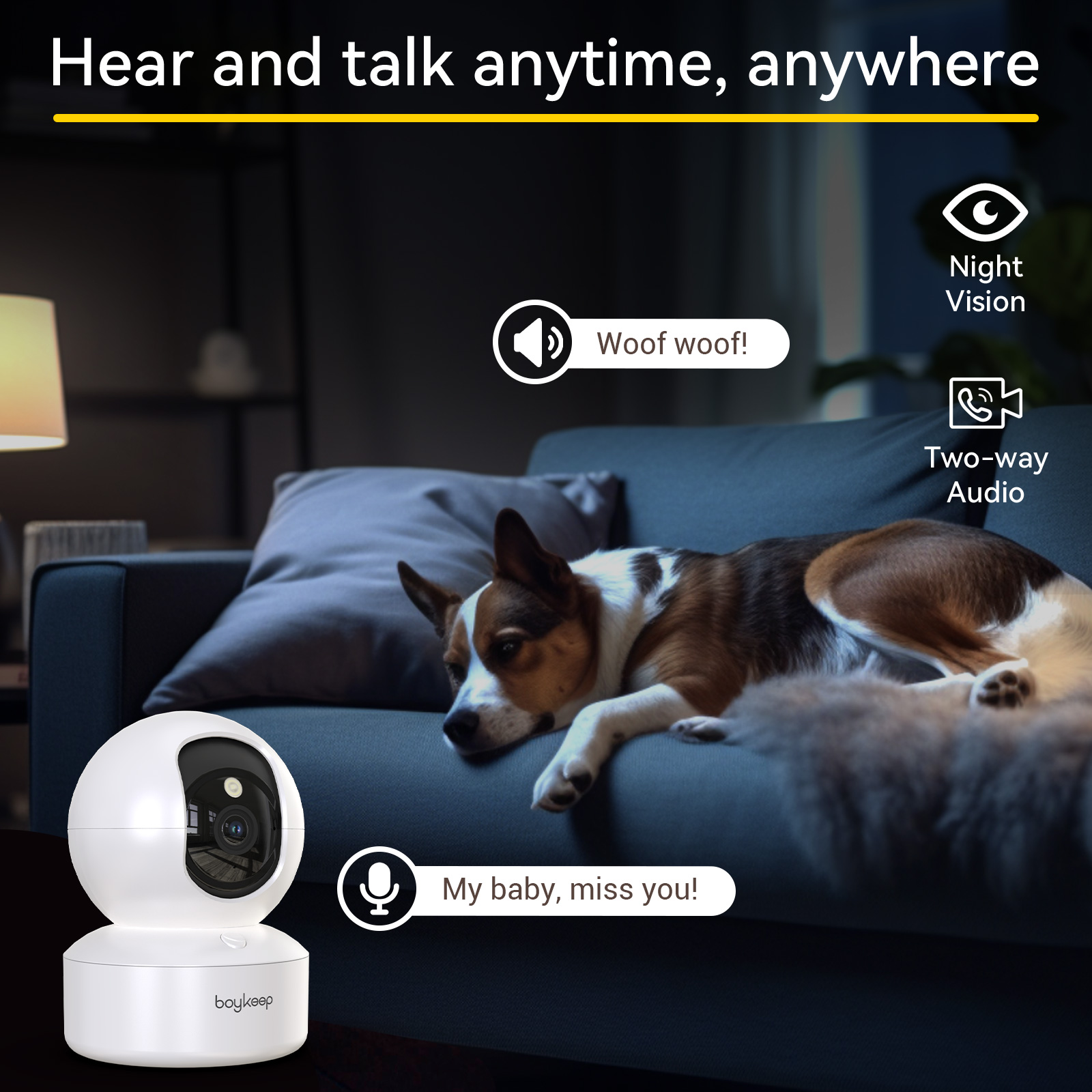 Boykeep 2K Pet Dog Camera with - огляд і ціна Eufy Camera E220